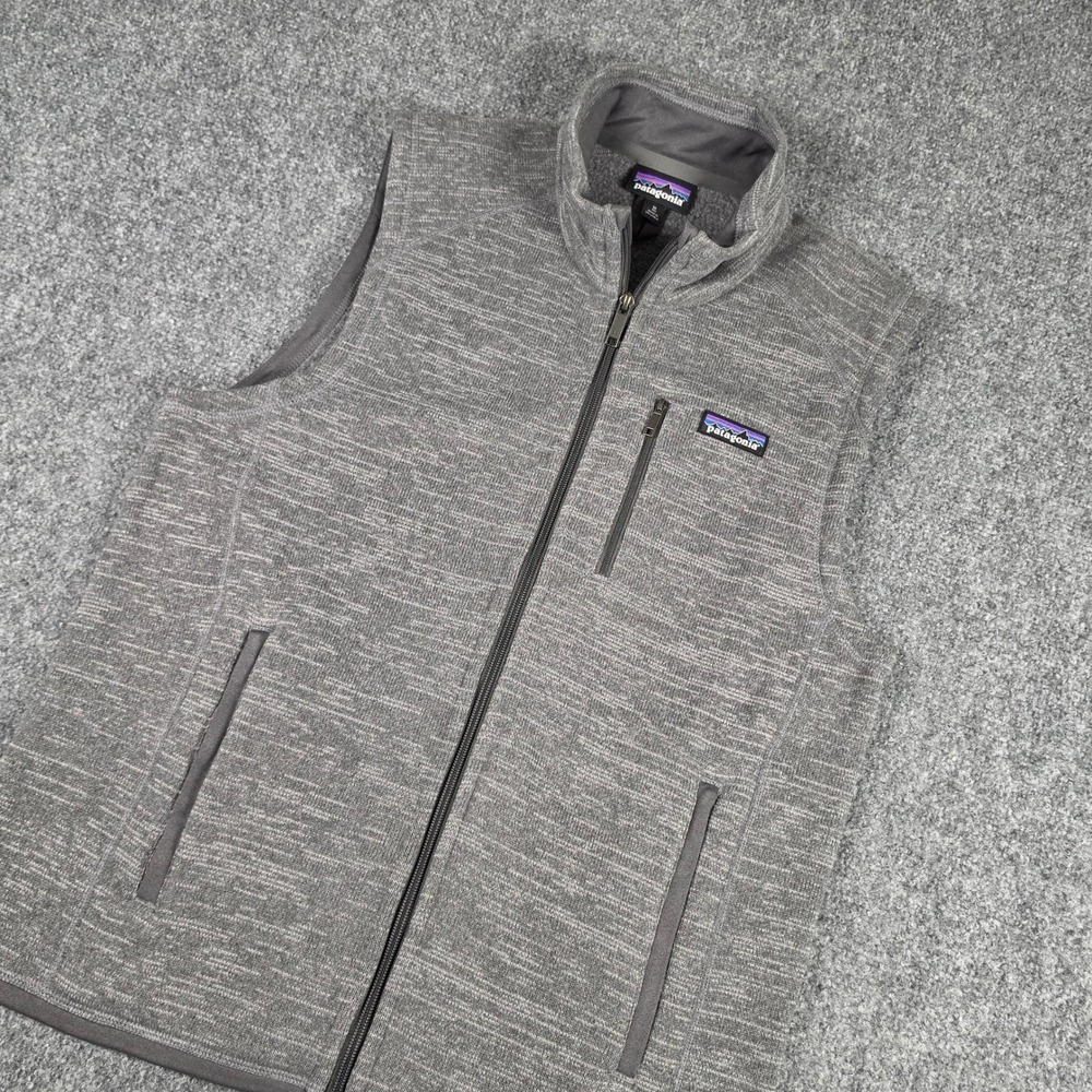 Patagonia Better Sweater Vest Mens M Nickel Gray Full Zip Fleece 25881 FA18